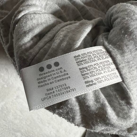 THREE DOTS Quilted Full Zip Puffer Jacket Size Small **SMALL FLAW** Winter - Picture 6 of 10